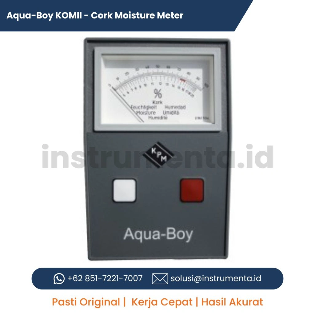 Authorized Distributor Aqua-Boy KOMII Cork Moisture Meter Alat Ukur Kadar Air Gabus Portable untuk Industri Cork dan Wood Processing